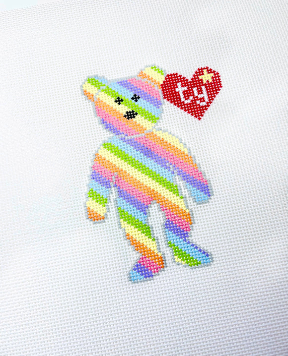 Rainbow Stripe Bear